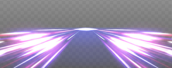 Aufkleber - Neon stripes in the form of drill, turns and swirl. Speed of light concept background. Abstract background rotational border lines.	