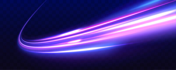 Aufkleber - Neon rays vector abstract background. Futuristic technological style with glowing neon lines and high-speed movement, creating a sense of innovation and fast-paced digital technology in a sleek. 