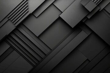 Sticker - dark deep black dynamic abstract vector background with diagonal lines, a gradient from light to dee