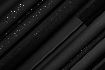 Sticker - dark deep black dynamic abstract vector background with diagonal lines, a gradient from light to dee