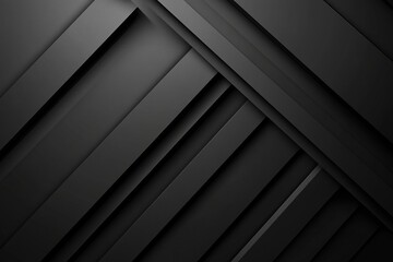 Sticker - dark deep black dynamic abstract vector background with diagonal lines, a gradient from light to dee
