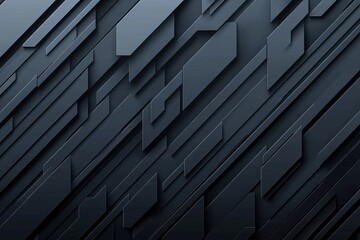 Sticker - dark deep black dynamic abstract vector background with diagonal lines, a gradient from light to dee