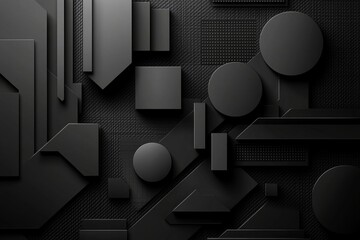 Sticker - dark deep black dynamic abstract vector background with diagonal lines, a gradient from light to dee