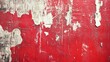 © Grapy Media - Distressed Red and White Paint on Wooden Surface with Peeling Texture and Weathered Appearance