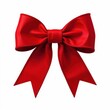 © Grapy Media - Elegant Red Ribbon Bow for Celebrations and Decorations Creating Festive Atmosphere with Graceful Design