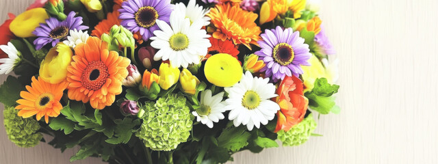 Wall Mural - Colorful chrysanthemums in full bloom