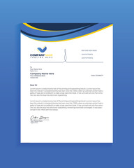 Wall Mural - Professional Business Letterhead Design, modern letterhead template