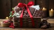 © vectorwin - artisanal chocolate gift basket