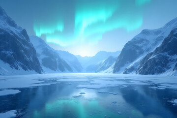  Frozen Wonderland Beneath a Dancing Sky