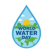 © designhouse - world water day illustration.