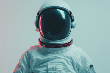 Wall Mural - cosmonaut in a protective spacesuit made generative ai technology