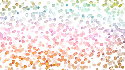 Wall Mural - blurred bokeh colors light glowing on transparent background