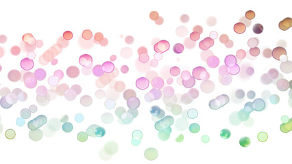 Wall Mural - blurred bokeh colors light glowing on transparent background