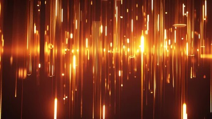 Wall Mural - golden light streaks abstract background animation