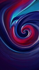 Fototapete - Crystalline Transformation Rhythmic Waveform Dance