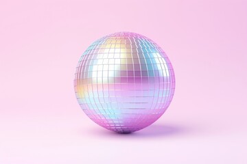 Canvas Print - Sphere disco white background celebration.