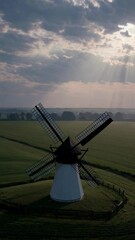 Aufkleber - Serene Windmill Sunset