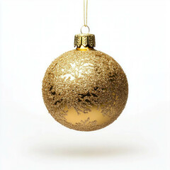 Wall Mural - Golden Christmas Ball Isolated