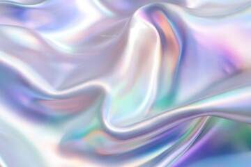 Wall Mural - transparent muted white fabric texture backgrounds rainbow refraction.