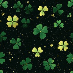 Poster - Repetitive background seamless pattern for St. Patrick’s Day.