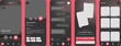 © Anabel - Date, Relations, Social Communication, Chat with friends & Dating Mobile App & Black Ui Kit Template