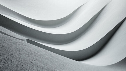 Poster - Abstract image of smooth, flowing sand dunes with intricate natural patterns
