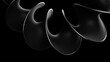 © Cg loser  - 3d Abstract black background Illustration. black futuristic. 3d rendering illustration not AI