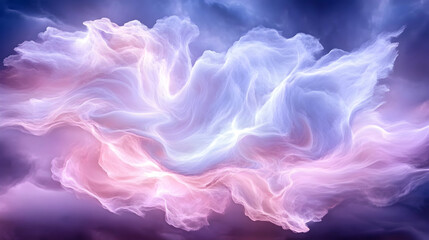 Abstract swirling nebula, cosmic cloudscape, ethereal background