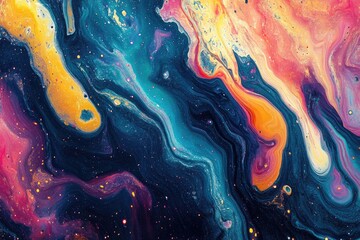 Wall Mural - Vibrant Cosmic Nebula