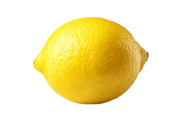 Bright yellow lemon showcasing natural texture