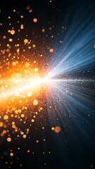 Wall Mural - radiant beams and vibrant particles create a dynamic visual spectacle of light and color