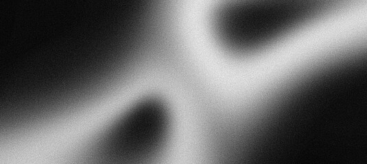 Wall Mural - black and white grainy background banner design, creative poster, abstract header, noise texture dig