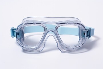 Canvas Print - Covid19 glasses goggles white background.