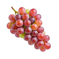 Wall Mural - Colorful Bunch of Grapes - Isolated on White