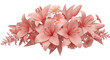 © YDUZIT - flor rosa realista no fundo transparente