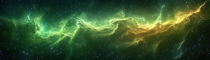 Wall Mural - exploring celestial wonders outer space digital art cosmic environment panoramic view astronomical c