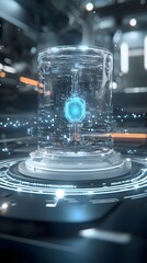 Aufkleber - Conceptual visualization of an advanced cooling system designed for efficient thermal management of high performance processors