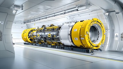 Leinwandbilder - Cutting Edge Industrial Engineering Optimizing High Tech Manufacturing Assembly Line for Streamlined Production and Increased Efficiency in a Modern Facility