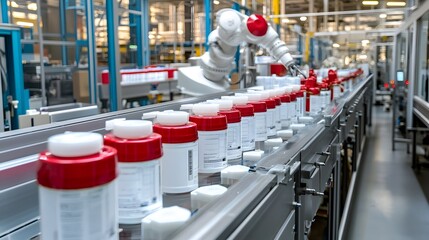 Aufkleber - Robotic automation in the production of fire extinguishing agents at a state of the art industrial plant