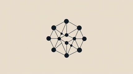 Leinwandbilder - Abstract network connection graphic.