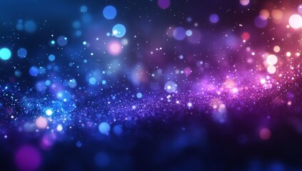 Abstract colorful bokeh lights background, digital design