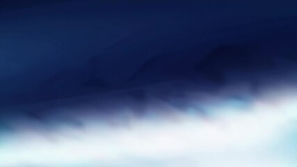 Poster - Abstract gradient of dark blue and white with smooth transitions, atmospheric and serene backdrop. Modern digital art concept