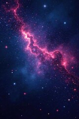 Wall Mural - dark nebula background with twinkling stars and glowing gas, stellar, stars, dark universe