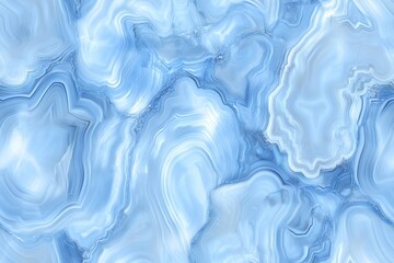 Wall Mural - Seamless Blue Lace Agate beautiful abstract background featuring swirling patterns in various shades of blue, resembling marble or agate. The smooth textures and gradients.