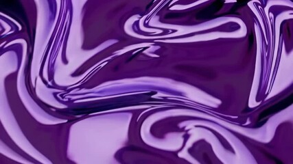 Poster - Abstract purple liquid metallic texture with reflective surface, dynamic movement and flowing shapes. Modern art and design concept