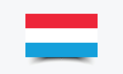 Wall Mural - Flag of Luxembourg. Luxembourg flag official colors and proportion digital vector illustration