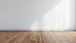 © Tahsin - Bright White Room Interior with Wooden Floor, perfect for a cozy and modern living space