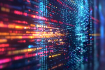 Abstract Colorful Code Background