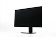 © LittleDuck - Modern Black Computer Monitor on White - Sleek black computer monitor isolated on a white background, perfect for technology or business presentations