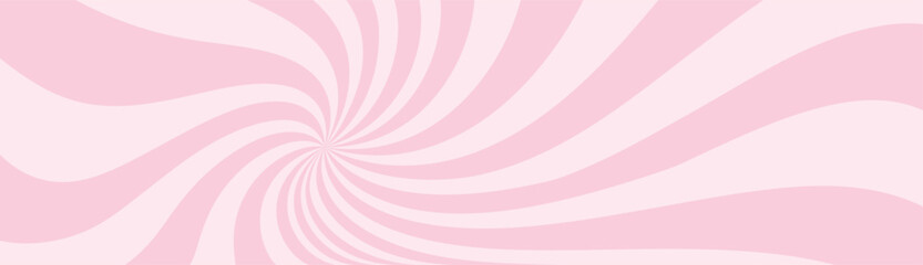pink ice-cream swirl background. spiral candy pattern. groovy vector strawberry color sunburst twirl